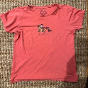 Life is Good Best Friends tee dog medium